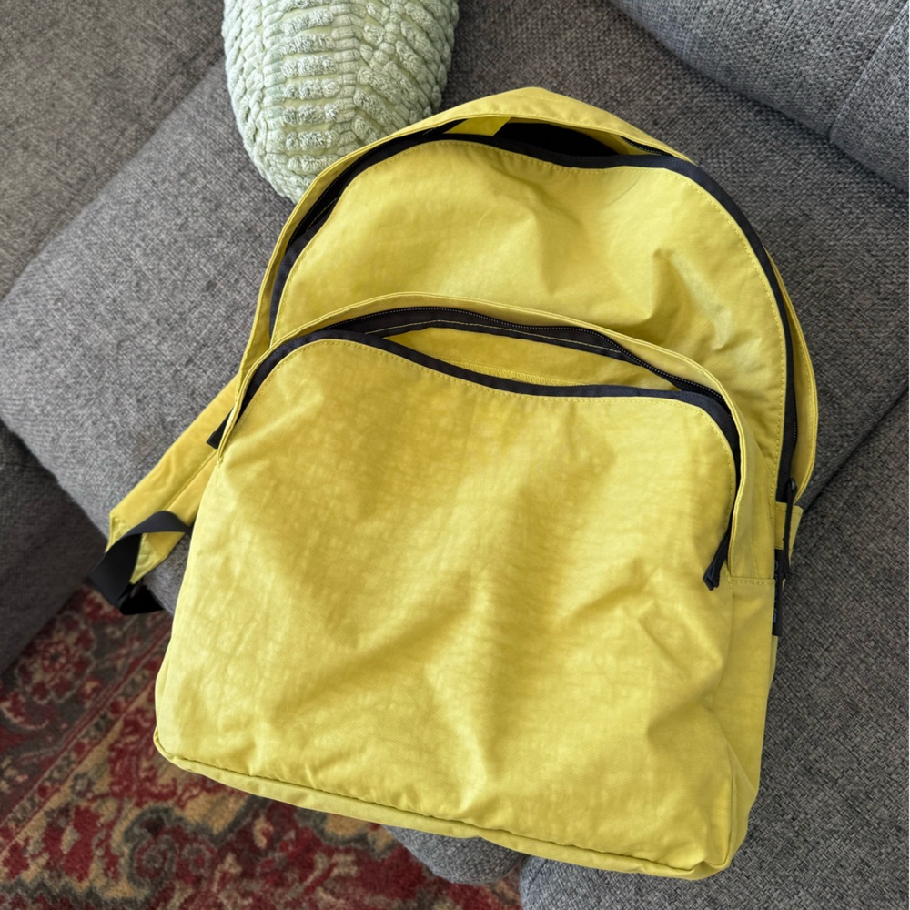 baggu backpack lemongrass